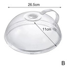 Tall Glass Microwave Splatter Cover   Sturdy Clear 100  Food Safe Plate Cover