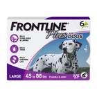 Frontline Plus Flea And Tick Treatment For Dogs 45 To 88 Lbs -6 Doses New Sealed