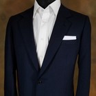 Men s Cotton Double Fold Flat Top Pre-folded Pocket Square Handkerchief Insert