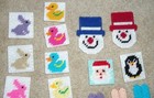 New Hand Made Seasonal   More Refrigerator Magnet Plastic Canvas  New Colorful