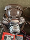 Vintage German Zeiss Ikon Contaflex Super B 35mm Film With Case Tessar 2 8 50