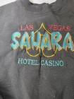    vintage Las Vegas Sahara Hotel Casino Sweatshirt Large Black Embroidered Usa 