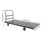 Industrial Flat Dolly Cart Heavy Duty Cart Flatbed Hand Truck 2000 Lbs Load