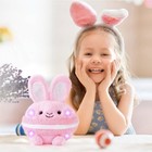 New Fao Schwarz 10  Glow Brights Bunnymacaron Plush Spring Easter