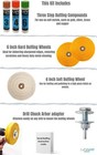 6 Inch Buffing Wheel Kit For Bench Grinders And Drill  With 3 Step Polishing   