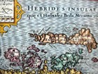 Scotland Hebrides C1627 By Van Den Keere  Miniature Speed Genuine Antique Map