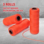 Goldblatt Mason Line 3 Roll 500 Feet  18 Braided Nylon String Perfect Gardening