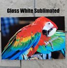 3  X 12  Mini Street Sign - Gloss White Aluminum Sublimation Blanks - No Holes