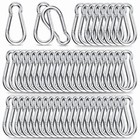 50pcs Heavy Duty Carabiner Clips  Spring Snap Hooks  2in  m5   Outdoor Gear