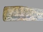 Resin Scrimshaw Whales Bone  Signed James Allen