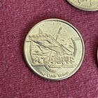 1982 Worlds Fair Arcade 7 Token Set Donkey Kong Space Invaders Ms Pac Man Gorf
