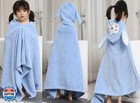 Kids Bath Towels  Premium Hooded Towel For Toddlers Coral Fleece Swimming Bat