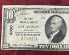 1929  10 National Bank Note Currency First Nb Las Animas Colorado Ch 6030