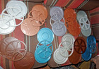 10 Home Film Reel Lot 8mm   6 Inch Cases Cans  Movie Reels Props Free Shipping