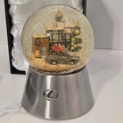 Lexus Christmas Snow Globe New Car Gift Scene With Silver Base Music In Gift Box