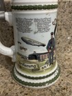Antique German Regimental Beer Stein Bavarian Airship Battalion Zeppelin 1900s