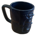 Tiki Mug Cup Blue Ceramic Hawaiian Polynesian