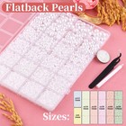 14000pcs Flatback Pearls For Crafting White  Assorted Size 2 3 4 5 6 8 10mm H   