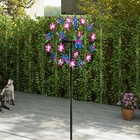 79  Metal Windmill Garden Art Decor Wind Spinner Kinetic Yard Colorful Sculpture