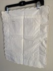 Pratesi Italy 1 Piece Boudoir Sham Embroidery Chain Pattern Ecru One Sham