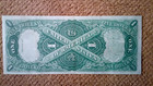 1917  1 One Dollar Large-size Banknote  nickname Of Sawhorse   Unc  Red Seal