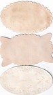 1800 s Victorian Card Die Cut Scrap Lot - Hidden Hand Name Token Love