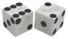 Harrah s Las Vegas Casino 19mm Craps Dice Pair Matching Serial  s Opaque White