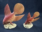 Vintage Hand-carved Painted Wood Fish Figurine Lot