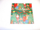 Vintage Christmas Wrapping Paper 2 Sheets Santa