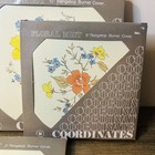 Vintage Himark Coordinates Floral Mist Burner Covers Stove Metal Round Set Of 4