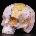 2 3  Hiso Jasper Carved Crystal Skull  Realistic  Crystal Healing