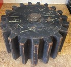 Big Antique Wood Industrial Mold Cog Gear Architectural Sprocket Neat