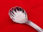1840s American Coin Silver Shell Bowl Salt Spoon Nl-2