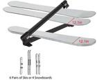 Outprize Extended Ski Rack Roof Mount Aluminum Snowboard Carrier Universal New