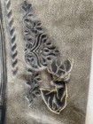 Lederhosen Bundhosen Grey Embellished Embroidered Oktoberfest  48 Euc