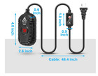 Small Aquarium Heater 50w Mini Fish Tank Heater 50 Watt Submersible With Led