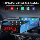 11 26  Portable Car Stereo Radio Wireless Carplay Screen With Net-flix Youtube