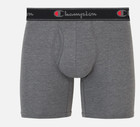 Champion Mens Medium 5 Pack Cotton Stretch Boxer Briefs - Gray Black Blue