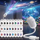 Starry Sky Aurora Galaxy Projector Night Light Hd 360   Rotating Led Mood Lamp