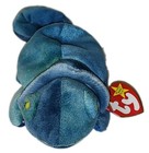 Ty Beanie Baby Rainbow Chameleon  dark Blue Fabric  9  Mwct Stuffed Animal Toy