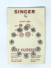 1950s  unused  Singer Sewing Rustproof Snap Fasteners 12 Size 1 Style C91