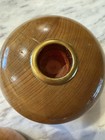 Vtg 1970s Oregon Myrtlewood Candle Holders Round Mid Century Modern Danish 3 5   