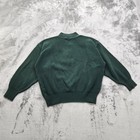 Vintage Cabela s Sweater Womens M Green Chunky Knit Pullover Button Neck Outdoor