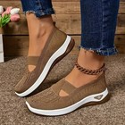 Womens Comfort Walking Shoes Lightweight Breathable Knit Sneakers Soft Sole Gym