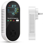 4pcs 4-in-1 Natural Gas Leak Detector   Carbon Monoxide Detectors W  Temperature