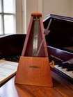 Vintage Seth Thomas Metronome De Maelzel Wood Wind Up Music Timer E873-111 Iss-2