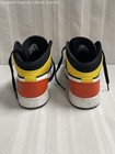 Nike Air Jordan 1 Mid Black Chile Red University Gold Basketball Size 6y Coa