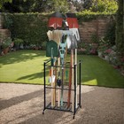 Garden Tool Organizer  Outdoor Yard Tool Holder  Garage Organization And Storage
