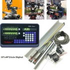 Toauto 2 Axis Dro Kit Digital Readout Linear Scale 10  40  For Lathe Bridgeport