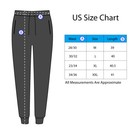 Mens Slim Fit Joggers  Fleece Lined Draw String Sweat Pants W Zipper Pockets
